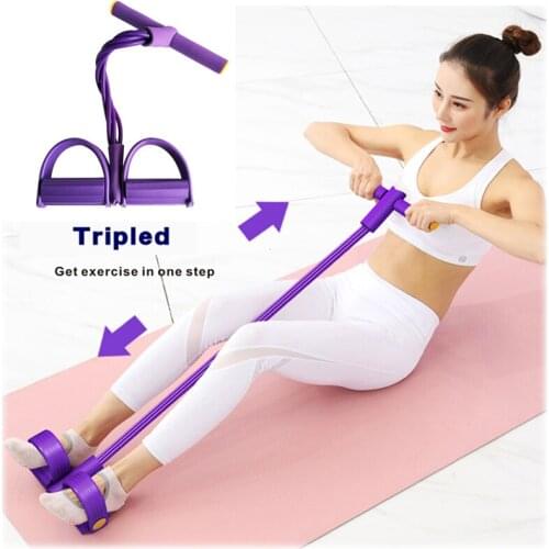 Sit Up Home Latex Fitness Exercise Pull Rope Resistance Band Yoga Expander Workout Gym Sport Rubber Elastic Bands for Fitness