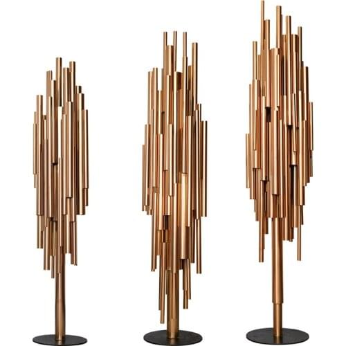 Hotel lobby floor decoration model room Club hall porch crafts metal sculpture works of Art