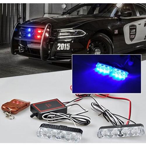 Quality goods New DC 12V LED Strobe Warning Police light Wireless Remote Car Truck Flashing Firemen Lights Ambulance Day light