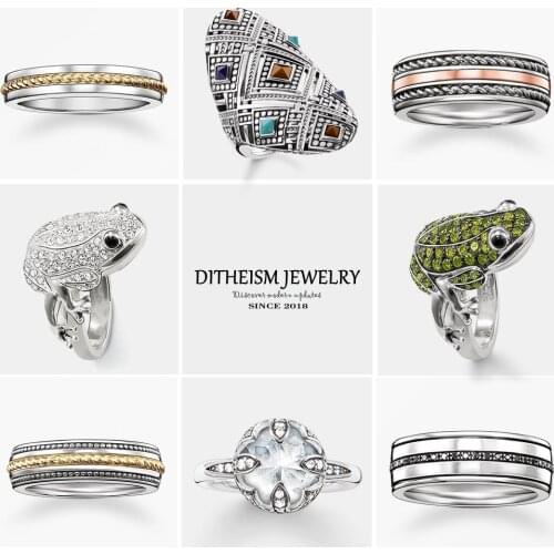 Ornament Ethnic Wedding Bands Rings, 2018 New 925 Sterling Silver Fashion Jewelry Bohemia Party Gift For Women Girls