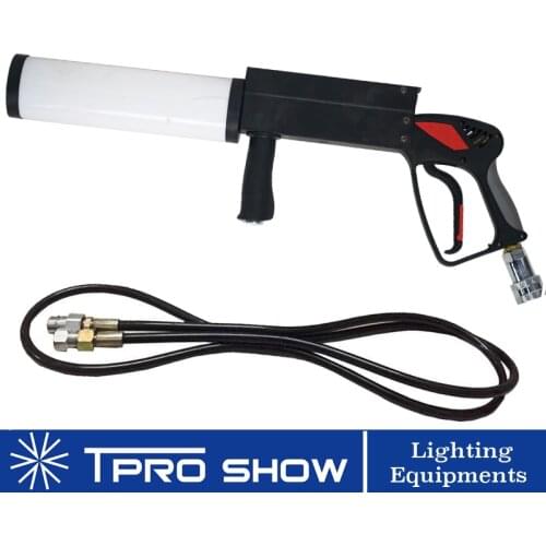 Mini CO2 Gun Hand Held LED Pistola Co2 Cryo Machine RGB Colorful CO2 Jet For Singer DJ Stage With High Pressure Gas Hose