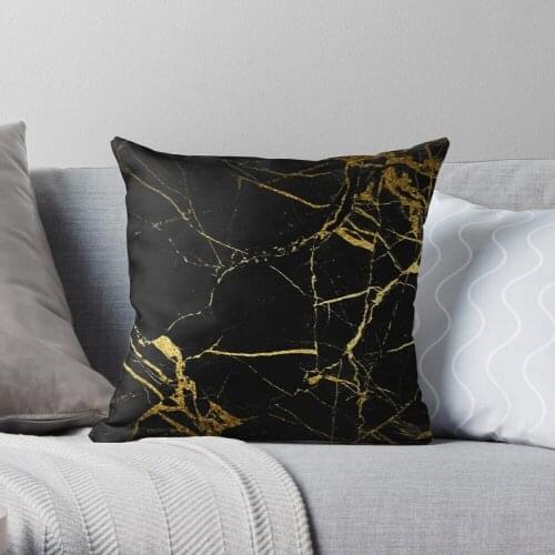Marble Throw Pillow Cushion Cover Polyester throw pillows case on sofa home living room car seat decor 45x45cm