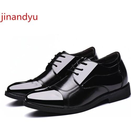 Men Dress Shoes Casual Leather Men Shoes Lace Business Oxfords Comfortable Man Shoe Black Office Formal Elegant Shoes for Men