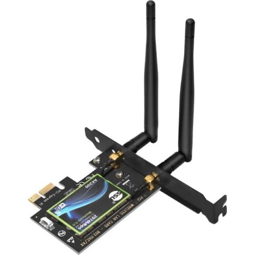 3.5 DB Antenna Desktop WIFI6 AX200 dual frequency Gigabit PCI-E built-in wireless network card Bluetooth 5.0 WIFI receiver 2974