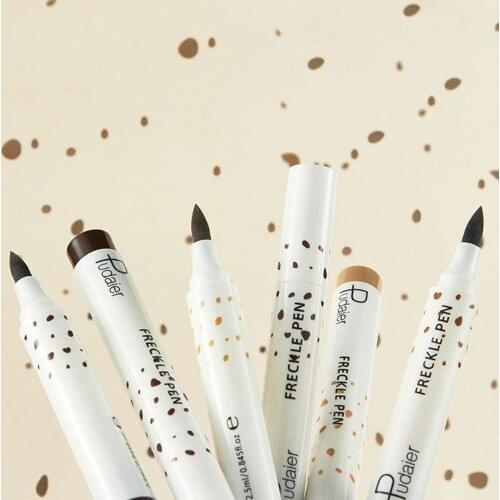 Natural Lifelike Freckle Pen Soft Brown Freckle Pen Makeup Waterproof Dot Spot Pen Create the Most Effortless Sunkissed Look