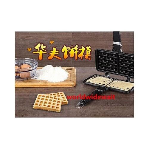 New Kitchen Craft Sandwich Heating Waffle Maker Stove Top Griddle Iron 918-C