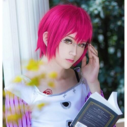 The Seven Deadly Sins Gowther Wigs Goats Sin of Lust Heat Resistant Synthetic Hair Perucas Cosplay Wig + Wig Cap