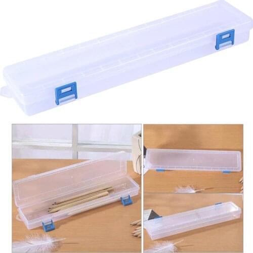 Plastic Paint Brushes Storage Box Organziers Watercolor Pen Container Drawing Tools for Kids Students Office School Stationery