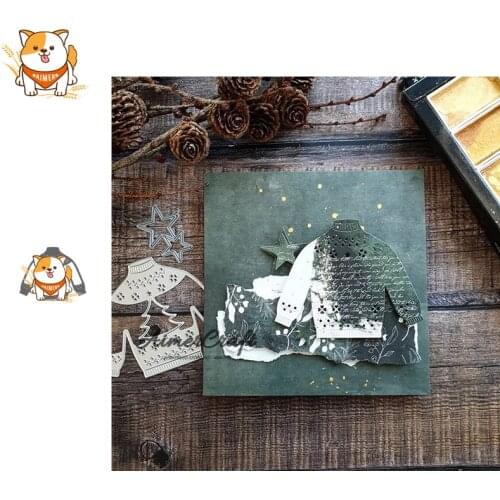 Christmas Sweater Metal Cutting Dies Scrapbooking Stencil DIY Decorative Embossing Craft Die Cuts Card Making New Dies For 2019