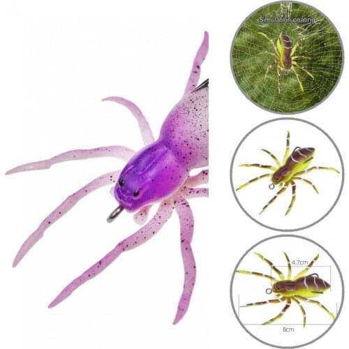 Silicone 7g Versatile Spider Soft Bait Silicone Artificial Lures Colorful Fishing Lure Fine Workmanship for Angling