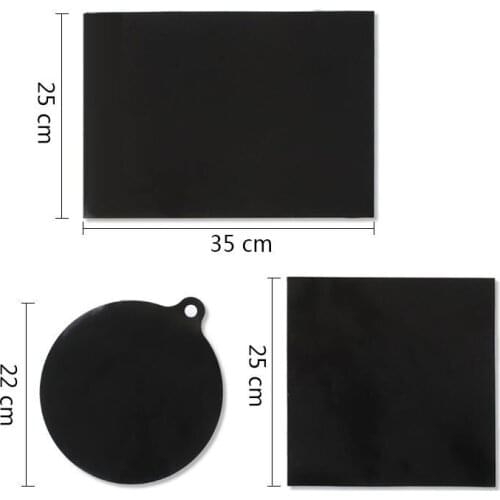 3 Sizes Silicone Induction Cooker Protector Mat Round Heat Insulated Pad Kitchen Protective Heat Insulation Black Hot Pot Mat