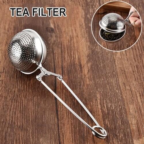 Stainless Steel Tea Infuser Strainer Filter Ball Shape Portable For Loose Leaf Herbal Tea Kitchen Accessories