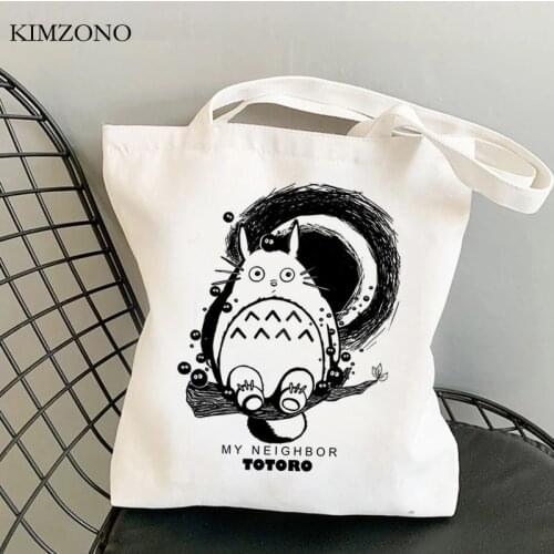 Totoro shopping bag jute bag eco shopper grocery reusable bolsa bag net reusable jute bolsas reutilizables sacolas