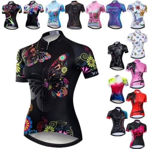 Weimostar 2021 Pro Women Cycling Jersey Tops Breathable Bicycle Shirt Team Sport Cycling Clothing Anti-Sweat MTB Bike Jersey