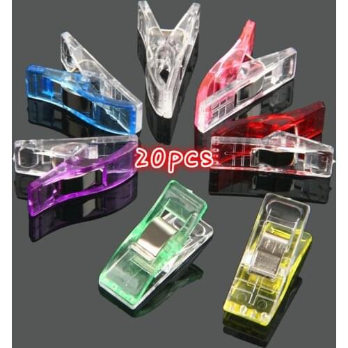 Sewing Clips DIY Patchwork Garment Clips Knitting Mixed Plastic Holder for Fabric Quilting Arts Crafts Clothing Garment Clips