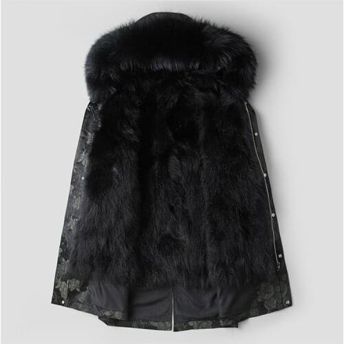 2020 Parka Homme Fashion Winter Jacket Men Natural Raccoon Fur Long Coat Mens Plus Size Parkas 4xl MG-70-1801 MY1476
