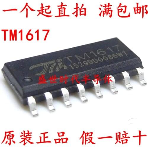 5/PCS NEW SMD Tm1617 Sop16 Led Digital Tube Display Driver Brand New Original Authentic Product