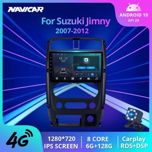 Car Multimedia Video Player 9 Inch 2din Android 10.0 Car GPS Radio 2007 2008 2009-2012 For Suzuki Jimny Support Carplay DVR SWC