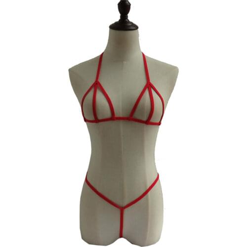 Bikini 2019 Sexy Sling Hollow Lotion Thong Japanese girl Beach Sunbathing spa swimwear women swimsuit biquini bikinis monokini