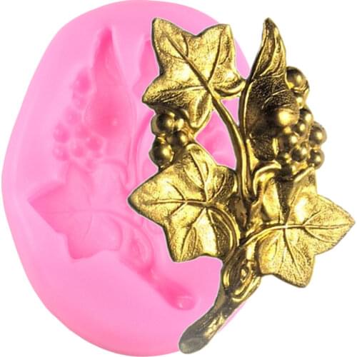 Large Grape Vine Silicone Mold Leaves Cupcake Topper Fondant Mold DIY Cake Decorating Tools Candy Resin Chocolate Gumpaste Mould