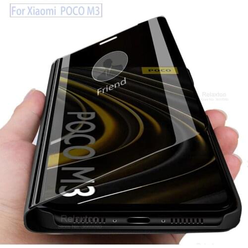 Case xiomi poco m3 Smart Mirror Phone Case For xiaomi pocophone m3 pocom3 m 3 6.53'' flip cover fundas xaomi m 3 3m focom3