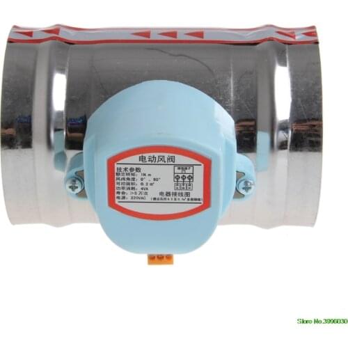 4" 220V AC Stainless Steel Electric Solenoid Valve Damper Tight Water Steam