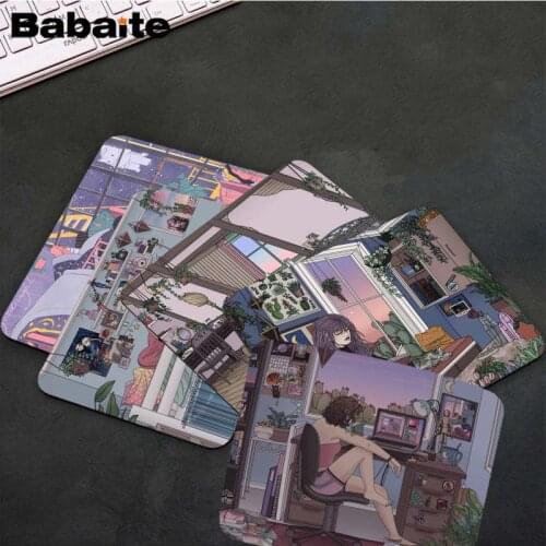 Babaite Hot Sales Aesthetic Room Dusk anime Customized laptop Gaming mouse pad Top Selling Wholesale Gaming Pad mouse