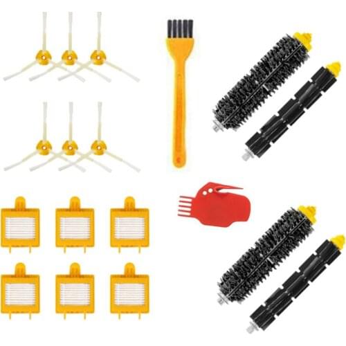 Hepa Filters Bristle Brush Flexible Beater Brush Side Brush Replacement for iRobot Roomba 700 Series 760 770 780 790