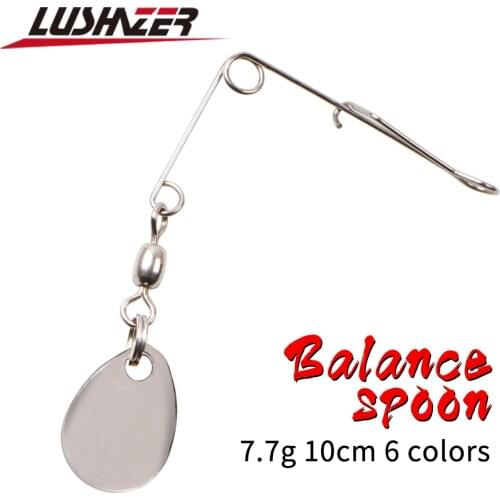 LUSHAZER 10Pcs/lot 1.4g spinnerbait fishing lure bait spoon Swisher Buzzbait Bass lures Barb pesca Fishing Tackle Accessories