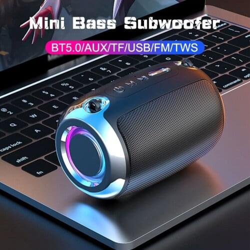 Mini Portable Wireless Bluetooth Speaker Bass subwoofer TWS 3D Stereo Music Boombox Small outdoor speaker for family