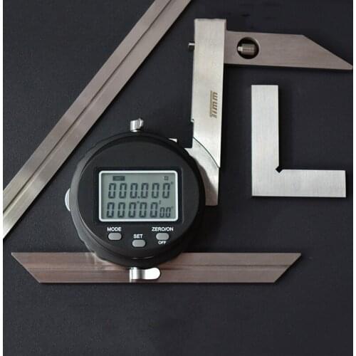 Multi-function Digital Display Universal Angle Ruler Stainless Steel Electronic High Precision Angle Measuring Tool 3V