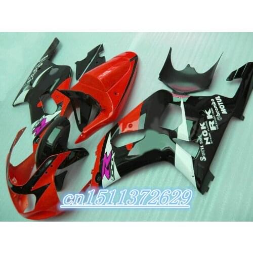 Dor-100% of cheap selling motorcycles from repsol GSXR600 750 01 02 03 GSXR600 750 red white body fairing black part three