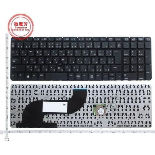 JP NEW Black Keyboard For HP ProBook 650 G1 655 G1 738697-001 Without Frame Japan Laptop Keyboard