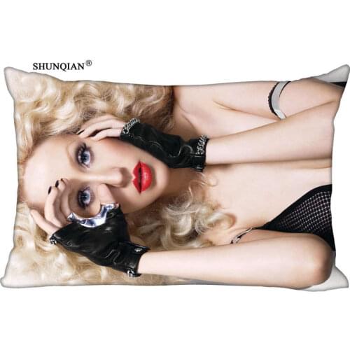New Christina Aguilera Pillow Case Custom Wedding Pillowcase Cover Cases Gift Zippered Rectangle Pillow Case