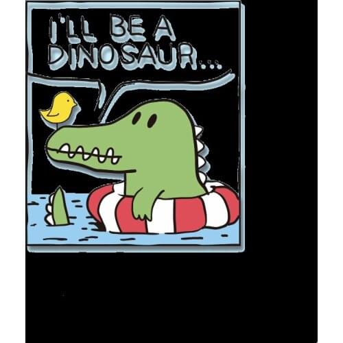 New Cartoon Summer Birds and swimming crocodiles Patches For Kids Clothes Washable Heat Transfer Vinyl Stickers Iron Appliques