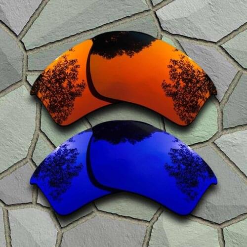 Red Orange&Violet Blue Sunglasses Polarized Replacement Lenses for Oakley Half Jacket 2.0 XL