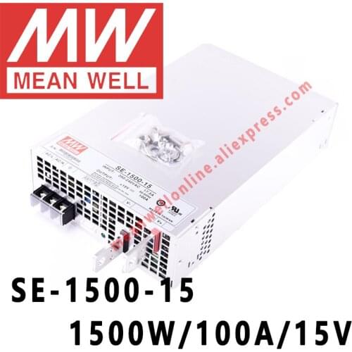 SE-1500-15 Mean Well 1500W/100A/15V DC Single Output Power Supply meanwell online store