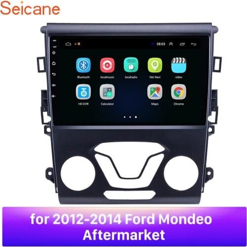 Seicane 2din Android 8.1 Quad Core ROM 16GB Car GPS Navigation Radio Unit Player 9 inch For Ford Mondeo 2012-2014 Aftermarket