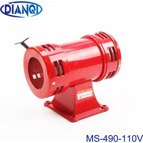 Motor siren MS-490 110VAC 140db Motor Driven High decibel Air Raid Siren Horn Motor mining industry Double Industry Boat Alarm