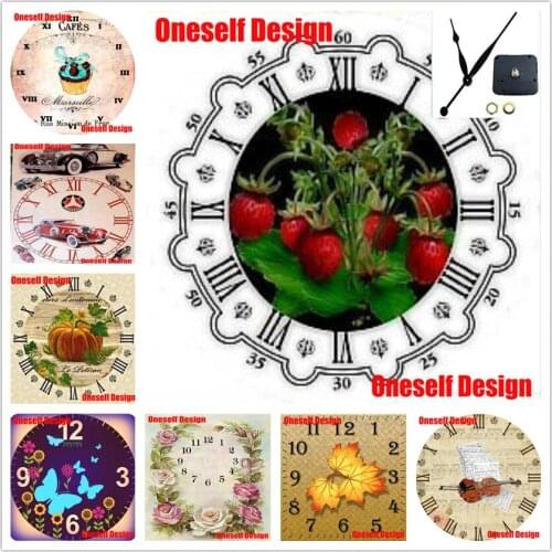 USA diy diamond embroidery 5d music clock diamond mosaic butterfly diamond embroidery sale diamond painting 5d with clock best
