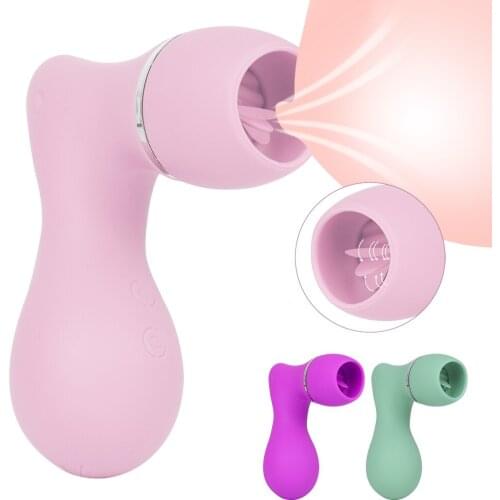 Nipple Sucker Stimulator Vibrator Female Breast Enlargement Nipples Massager Licking Vibrator Sex Toys For Women Vibrating Eggs