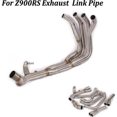 Slip on For Kawasaki Z900RS Motorcycle Exhaust Muffler Modified Stainless steel Front Middle Link Pipe