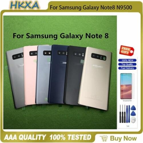 High Quality Battery Cover Glass Housing For Samsung Galaxy Note8 N9500 SM-N9500 Phone Back Battery Door Rear Glass Caseme