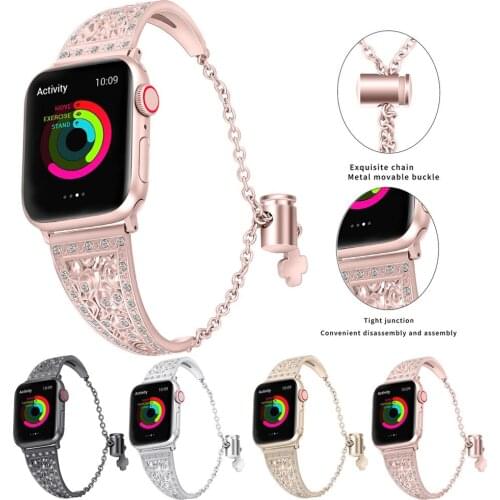 Essidi Customized Quality Strap For Apple Watch Series 5 4 3 2 1 Fashion Stainless Steel Watch Band For Iwatch 38 40 42 44MM