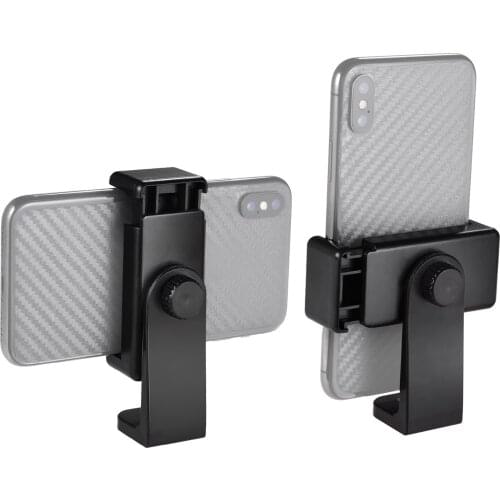 Clamp Holder Phone Mount Adapter Phone Clip for Tripod Selfie Stick with Detachable Clamp 360° Rotatable for iPhone Smartphone