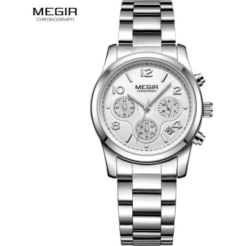 MEGIR Chronograph Women Watches Relogio Feminino Luxury Brand Ladies Sport Wrist Watch Clock Girl Lovers Wristwatches Hour xfcs