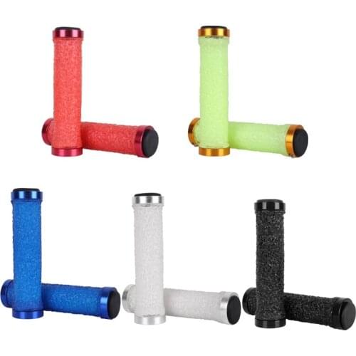 1pair Cycling Handlebar Rubber Anti-slip MTB Bicycle Handle Grips Lock Bar End Cycling Accessories