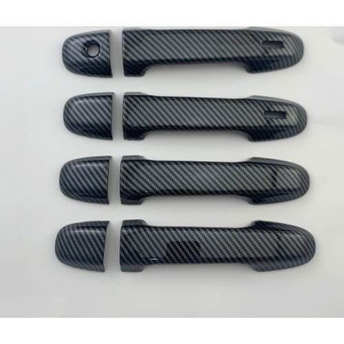 2012-2019 For Prius-c AQUA ABS Chrome/carbon Accessories Stickers Car Styling door handle cover