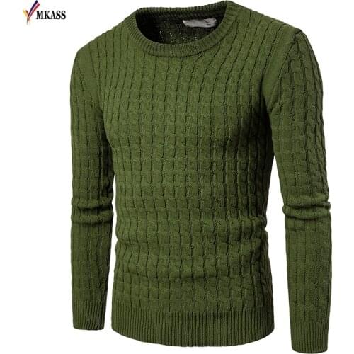 2017 Hot Autumn Winter Men Sweater male Brands Sweaters O-Neck Cotton Sweater Jumpers Pullover Men Sweater