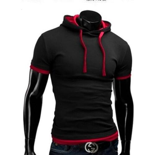 Free shipping AliExpress ebay explosion models short-sleeved T-shirt Hooded T-shirt candy color series